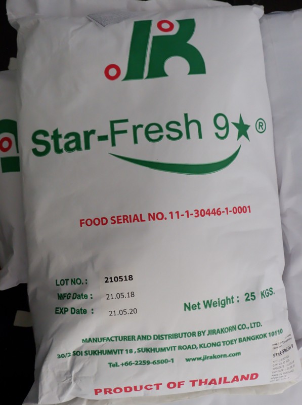 Phụ gia làm trắng nông sản : dừa , rau củ , quả ... Star fresh 9
